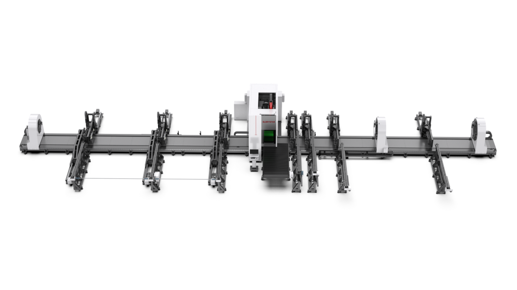 Four-chuck heavy-duty fiber laser tube cutting machine Featured Image